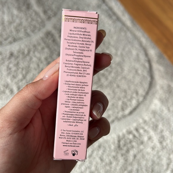 Too Faced Lip Injection Ultimate Lip Plumper Clear Gloss 4g NWT NEVER USED - Picture 3 of 5